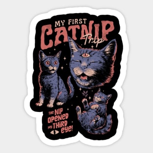My First Catnip Trip Sticker